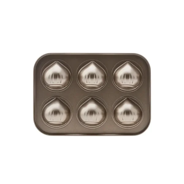 Karaca Hazelnoot 6 Delige Hazelnoot Muffin Cake Vorm