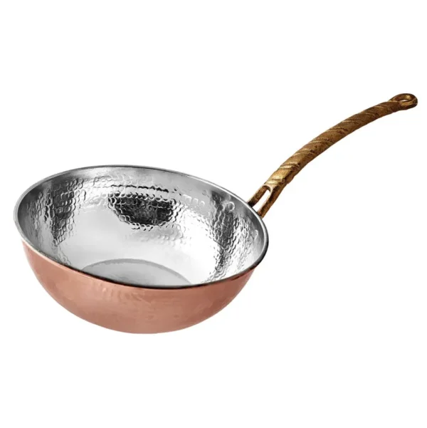 Karaca Alacahoyuk Koperen Wokpan 24 cm