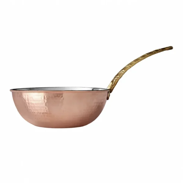Karaca Alacahoyuk Koperen Wokpan 24 cm