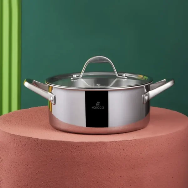 Karaca Power Steel 3 Ply 24 Cm Stalen Kookpot 4,6 Lt