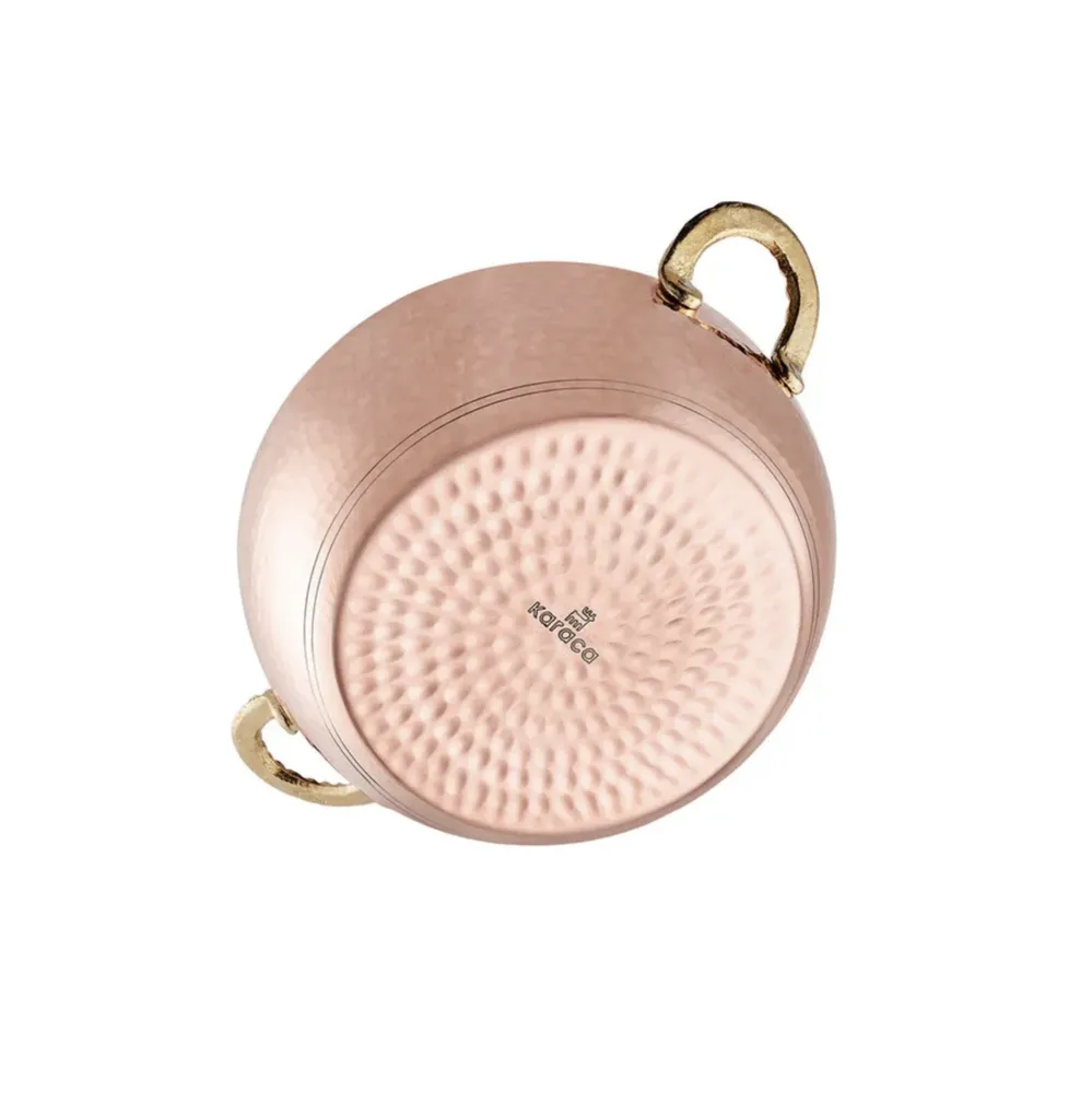 Karaca Alacahöyük Koperen Kookpot 16 cm - Afbeelding 2