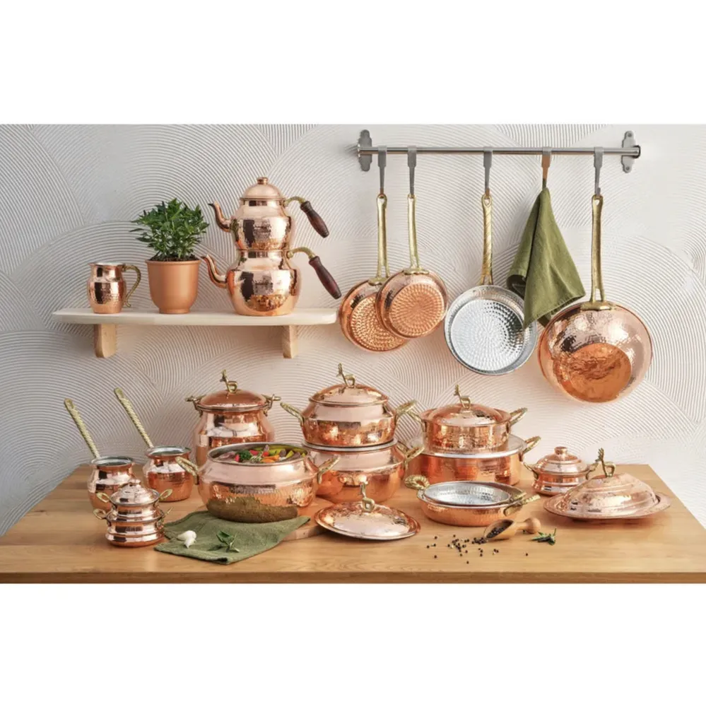 Karaca Alacahöyük Koperen Kookpot 16 cm - Afbeelding 3