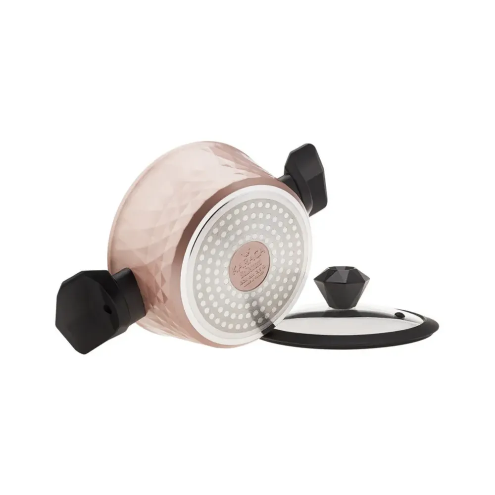 Karaca Bio Diamond 7 Delige Set Rose Gold Antibacteriële Handgreep - Afbeelding 2