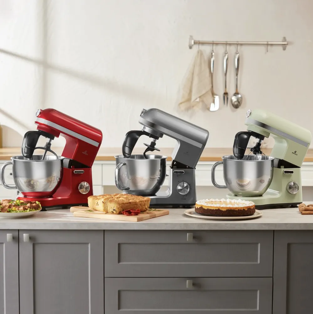 Karaca Mastermaid Chef Pro Dubbelarmige Mixer 1750 W Glanzend Zwart - Afbeelding 5