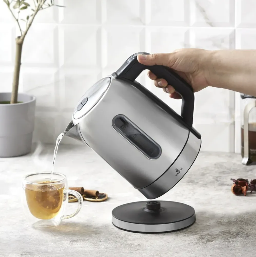 Karaca Inox Waterkoker 2200W Met Instelbare Temperatuur en Ledverlichting 220 - Afbeelding 3