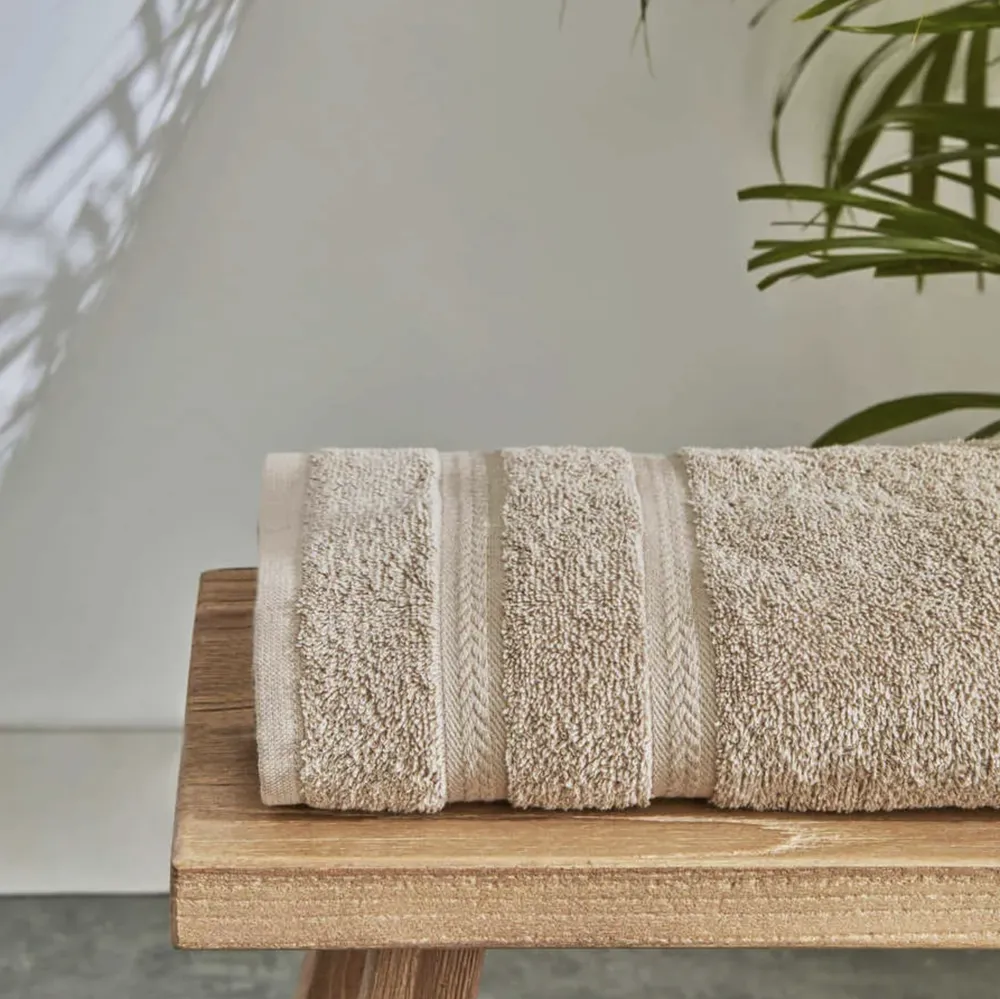 Karaca Wheat Mokka 100% Katoenen Badlaken 70X140cm - Afbeelding 1
