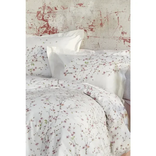 Karaca Home Annata Zalm 100% Katoenen Tweepersoons Dekbedovertrek Set