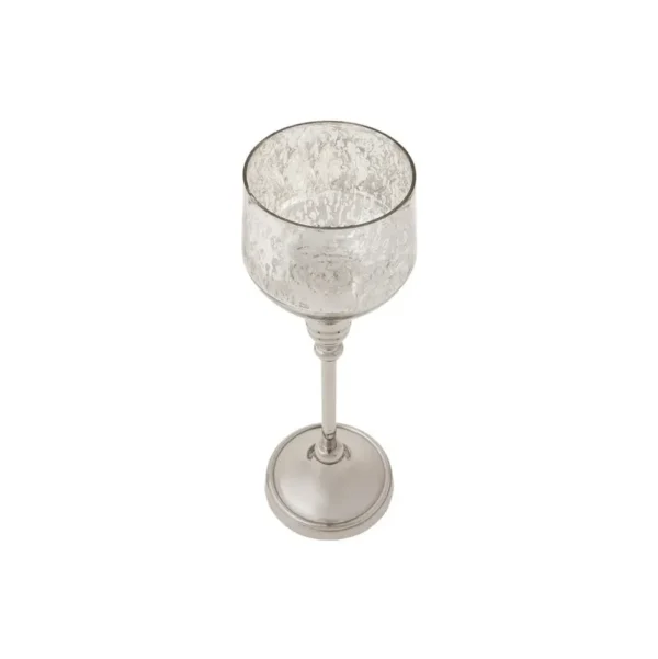 Karaca Lucca Kandelaar Theelichthouder Antiek Zilver 28cm