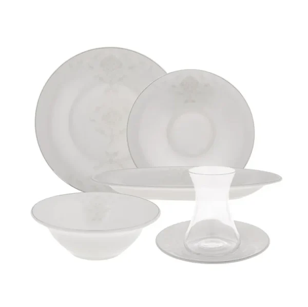 Karaca Fine Pearl New Bella 26 Delige 6 Persoons Ontbijtset