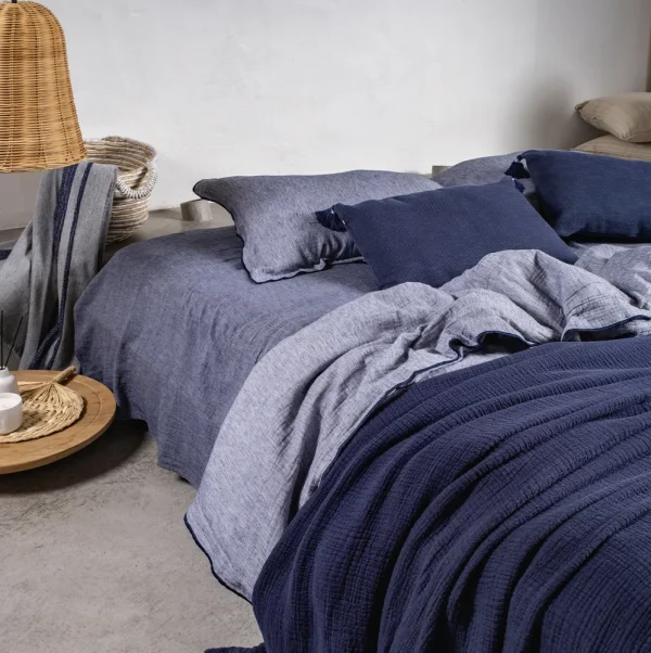Buldans Costa 2 Persoons Dekbedovertrek Set Blauw