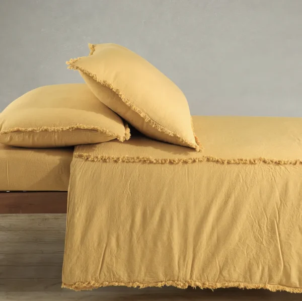 Buldans Burumcuk Dekbedovertrek Set 200x220 cm Mosterd