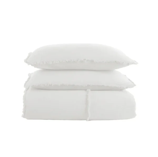 Buldans Burumcuk Dekbedovertrek Set 200x220 cm Off White