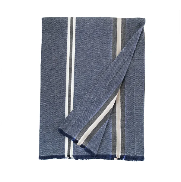 Buldans Aren Deken 240x260 cm Marine Blauw