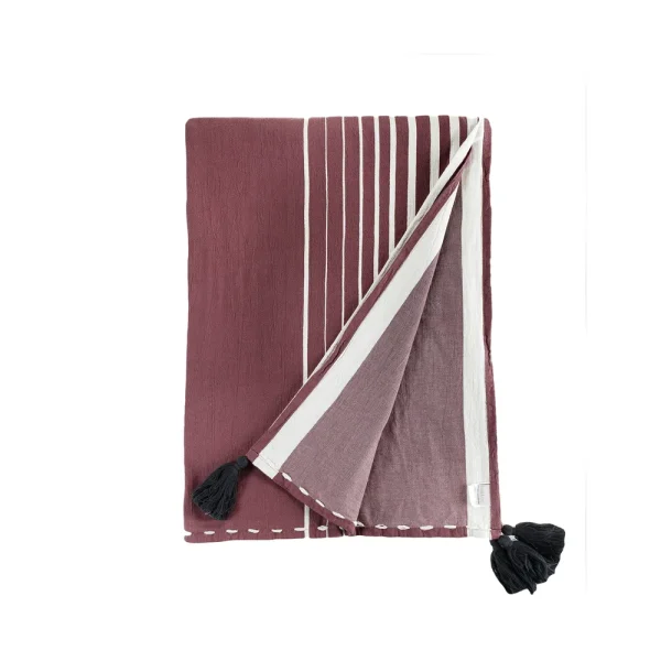 Buldans Hazal Bedsprei 180x240 cm Rustiek Bordeaux