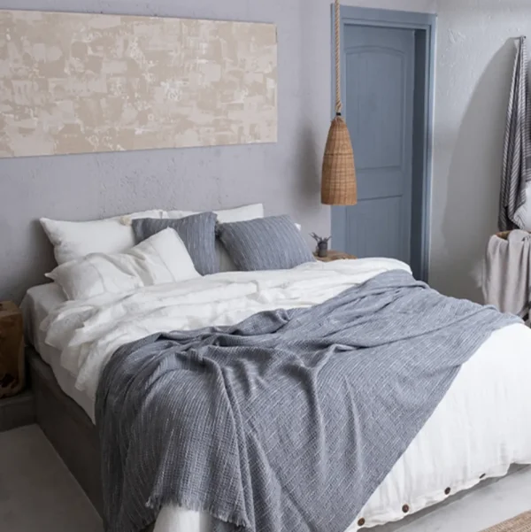 Buldans Fresco Bedsprei 240x260 cm Grijs GemĆŖleerd