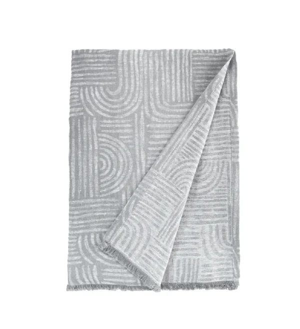 Buldans Miro 100% Linnen Bedsprei 180x240 cm Grijs