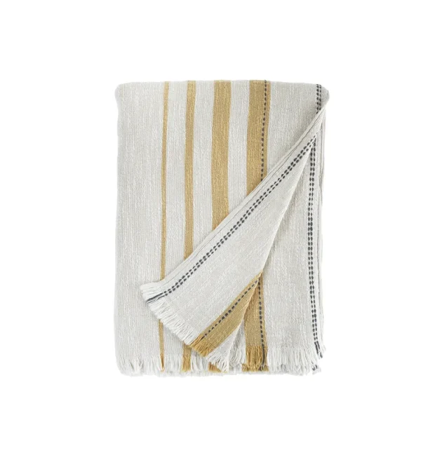 Buldans Lotto Throw 200x220 cm Mosterd