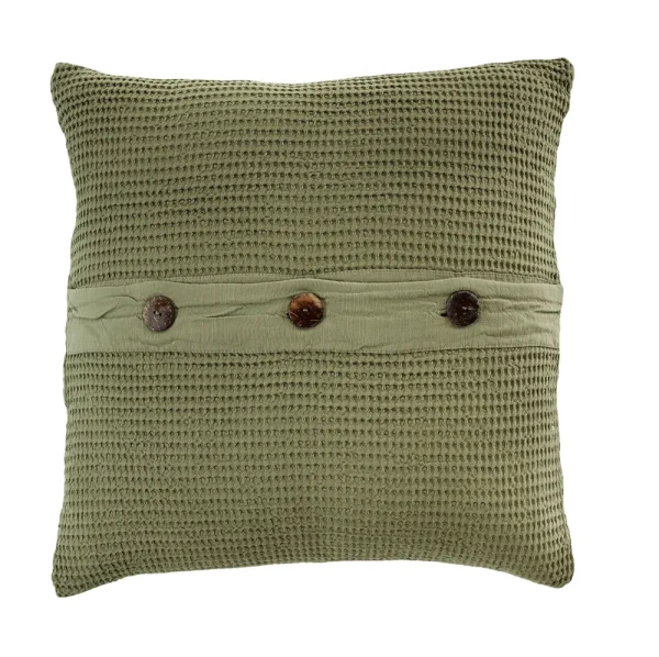 Buldans Bohem Kussen 45x45 cm Tijmgroen