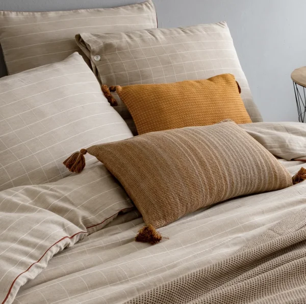 Buldans Palermo Kussen 35x55 cm Beige/Tobacco