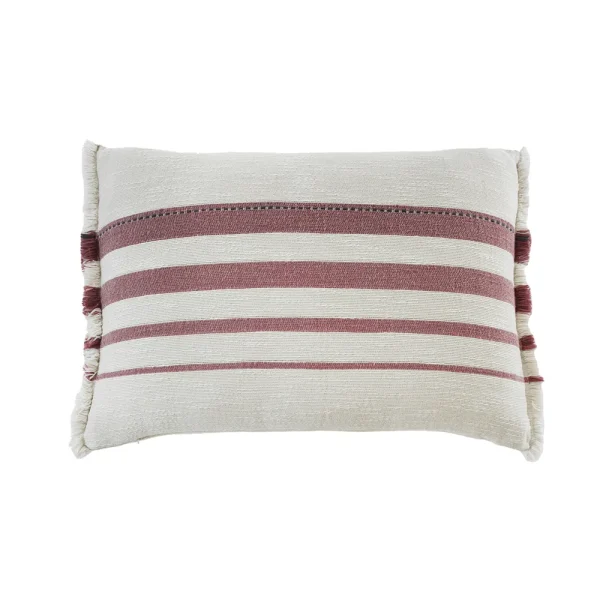 Buldans Lotto Kussen 40X60 cm Rustiek bordeaux