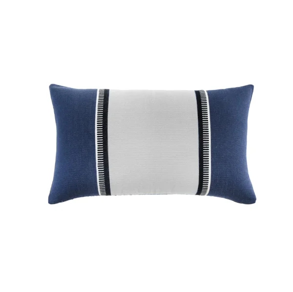 Buldans Nova Kussen 35x55 cm Marine Blauw/Linnen