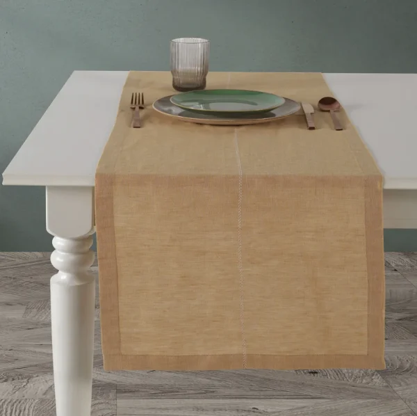 Buldans Bern Tafelloper 40x160 cm Mango Geel