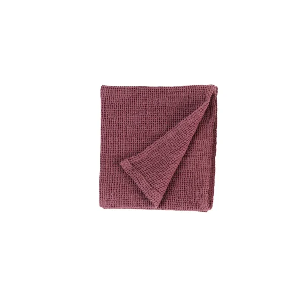 Buldans Suri Mini Waffle Peshkir (2 Stuks) Rustiek Bordeaux