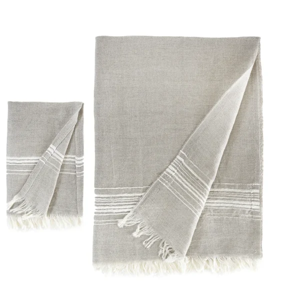 Buldans Marl Peshkir 50x30 cm Beige/Off White