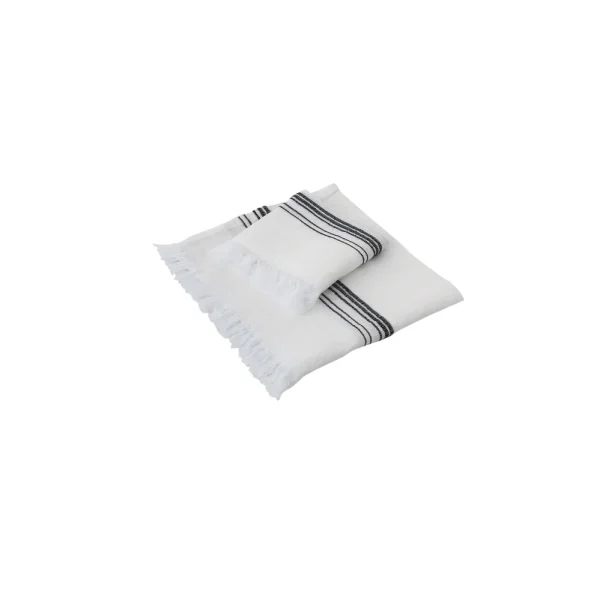 Buldans Marl Peshkir 50x30 cm Ecru/Zwart