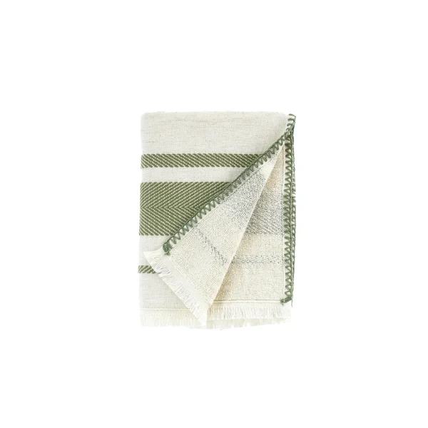 Buldans Terra Handdoek 50x90 cm Tijm Groen