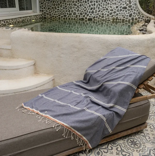Buldans Mykonos Peshtemal Marine Blauw