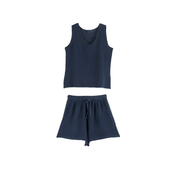 Buldans Asteria Top en Short Marine Blauw