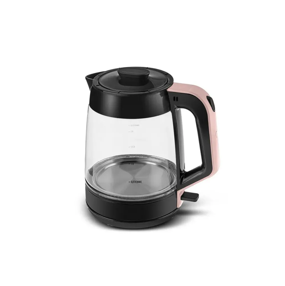 Karaca Glass Tea XL 2in1 Glazen Thee Maker en Waterkoker RoseGold - Afbeelding 4