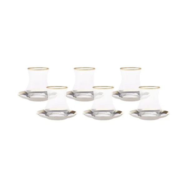 Karaca Pera Gold 18 Delige theeset