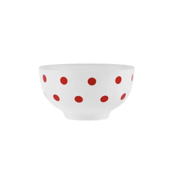 Karaca Polka Dot Porseleinen Witte Snackschaal 11 cm
