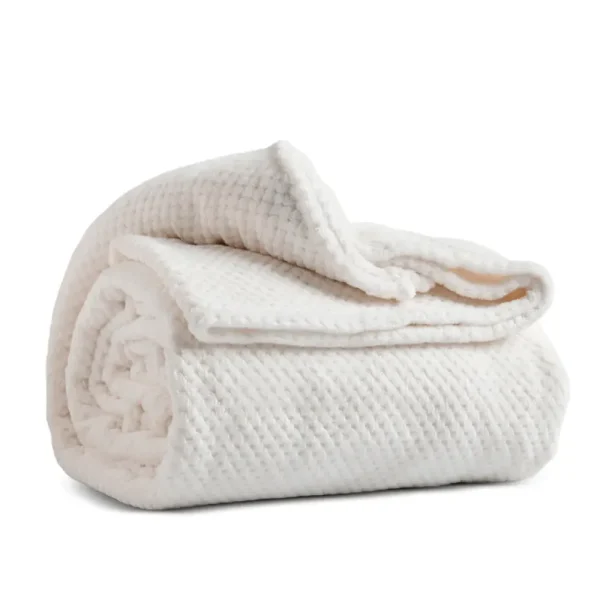 Karaca Pearl Baby Fleece Wellsoft Eénpersoonsdeken, Wit