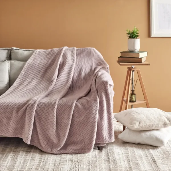 Karaca Pearl Baby Fleece Eénpersoonsdeken, Violet