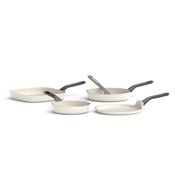 Berghoff LEO 4-delige braadpannenset antikleef Glints Spirit met spatel Balance
