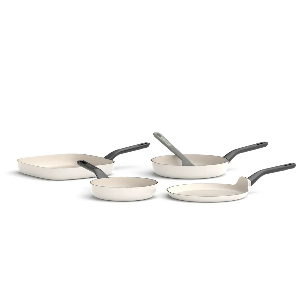 Berghoff LEO 4-delige braadpannenset antikleef Glints Spirit met spatel Balance - Afbeelding 1