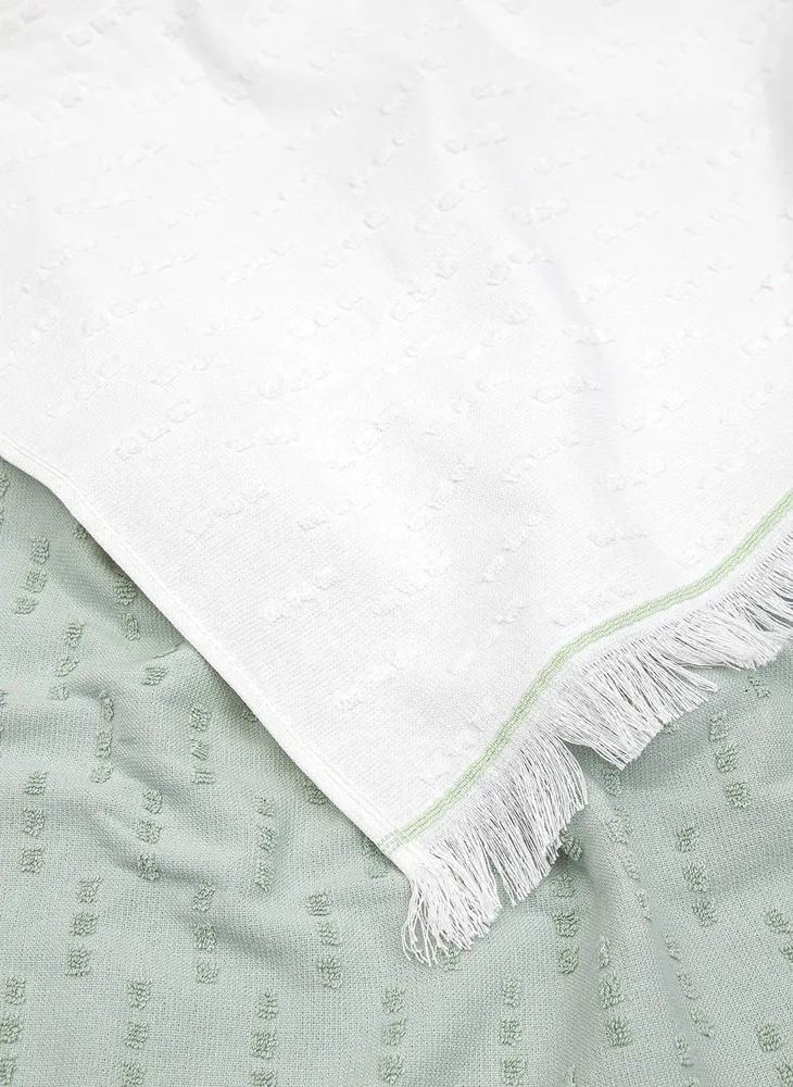 Green Black Pera 2-Delige Keukenhanddoek 100% Katoen Crème-Mint 50X70cm - Afbeelding 2