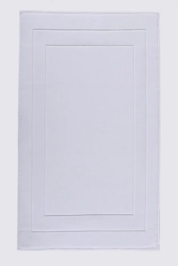 Green black Elena Badmat 100% Gekamd Katoen Wit 50x80cm