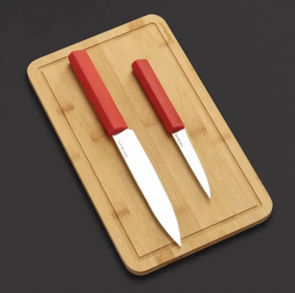 Bambum Mastercut - 3 Stuks. Messenset Met Snijplank