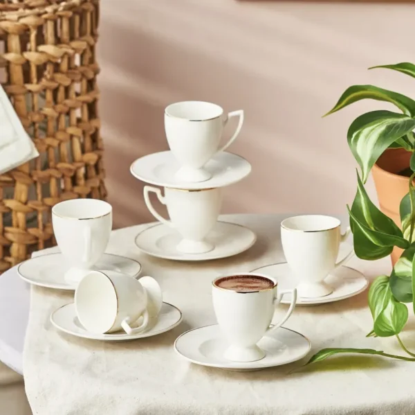 Karaca Boyoz koffiekopset, 6 personen, 85 ml