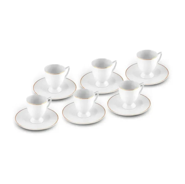 Karaca Boyoz koffiekopset, 6 personen, 85 ml