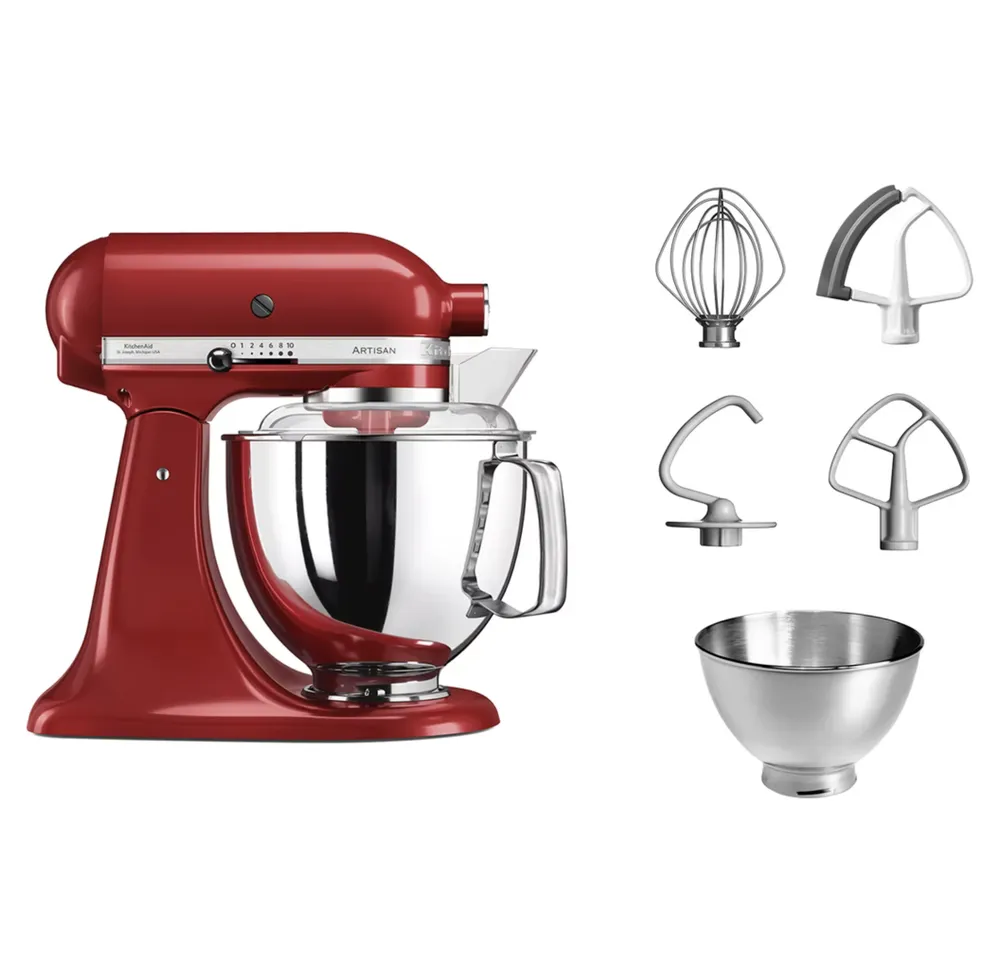 KitchenAid Keukenrobot Met Kantelbare Kop 4,8 L - ARTISAN MET EXTRA ACCESSOIRES - KEIZERROOD - Afbeelding 1