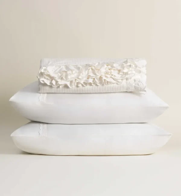 Ecocotton Dina Tweepersoons sprei Set 100% Organisch Katoen Crème 240X260cm