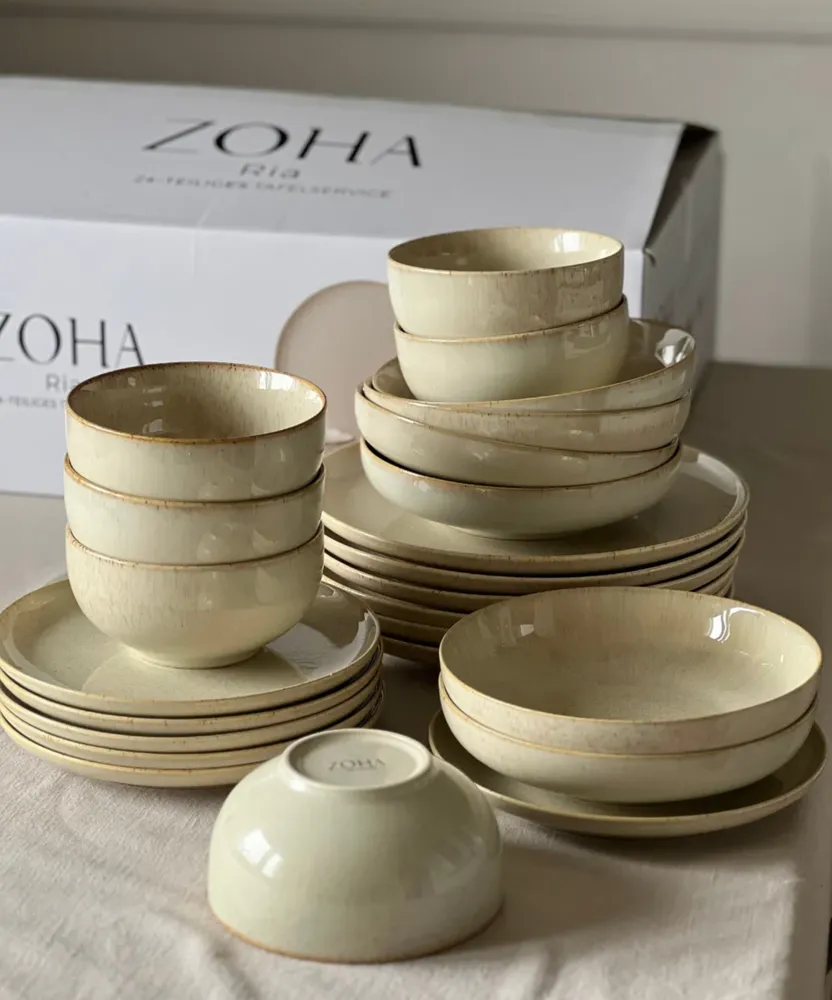 Ria 24-delig serviesset voor 6 personen | beige
