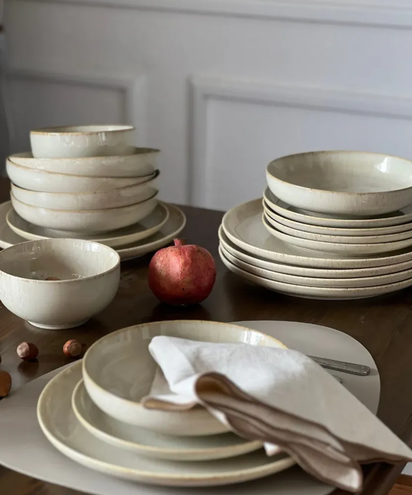 Ria 24-delig serviesset voor 6 personen | beige - Afbeelding 6