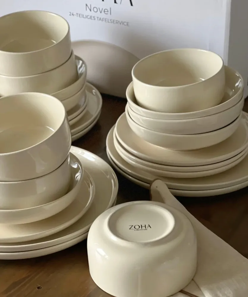 Novel 24-delig serviesset voor 6 personen | beige - Afbeelding 5