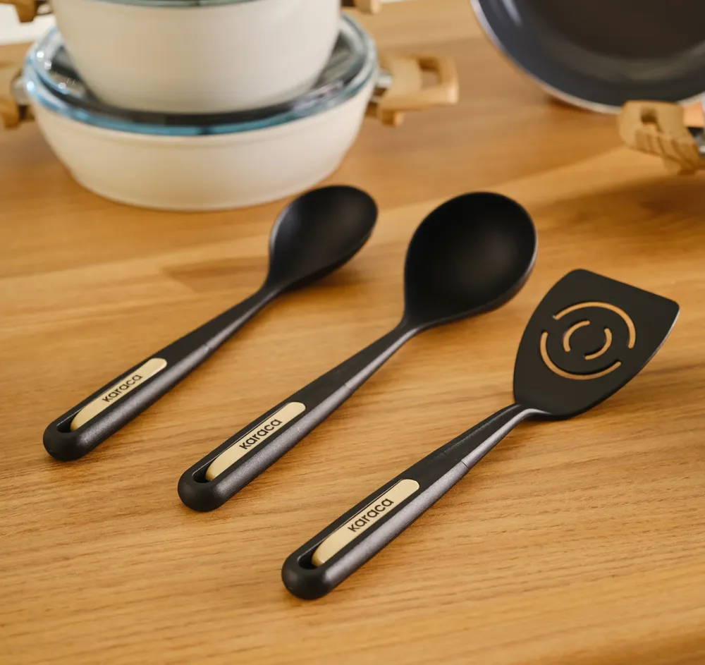 Karaca Swiss Crystal 15-delige Kookgerei set crème - Afbeelding 2